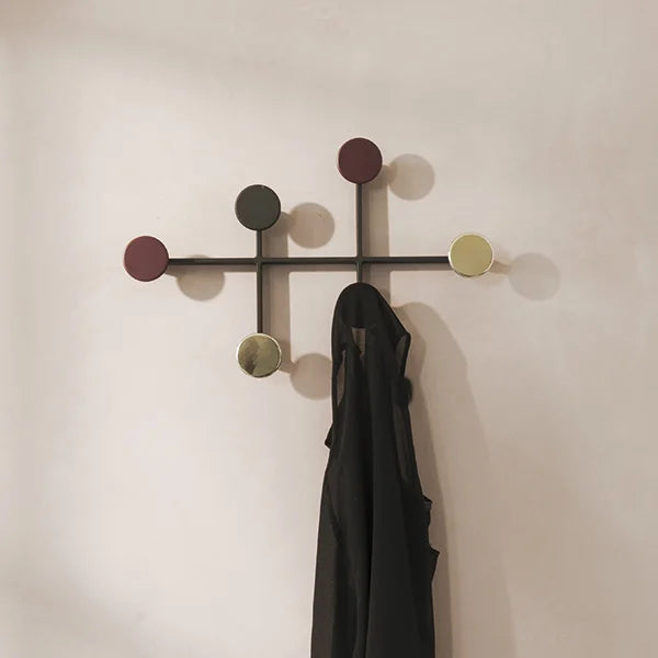 Coat Hanger in black-brass designed by Afteroom Studio