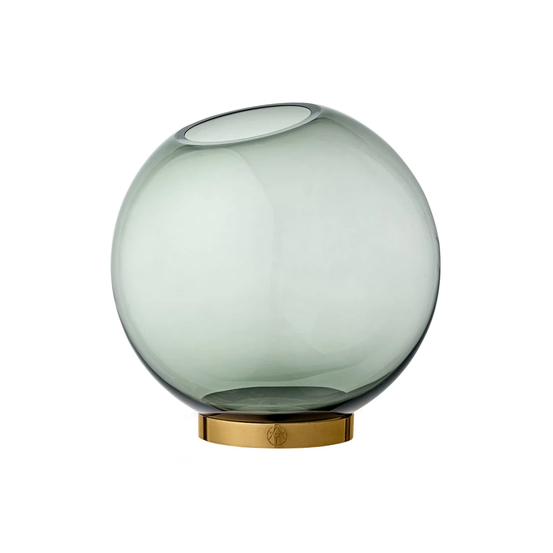 Globe Vase, Large, Green & Gold