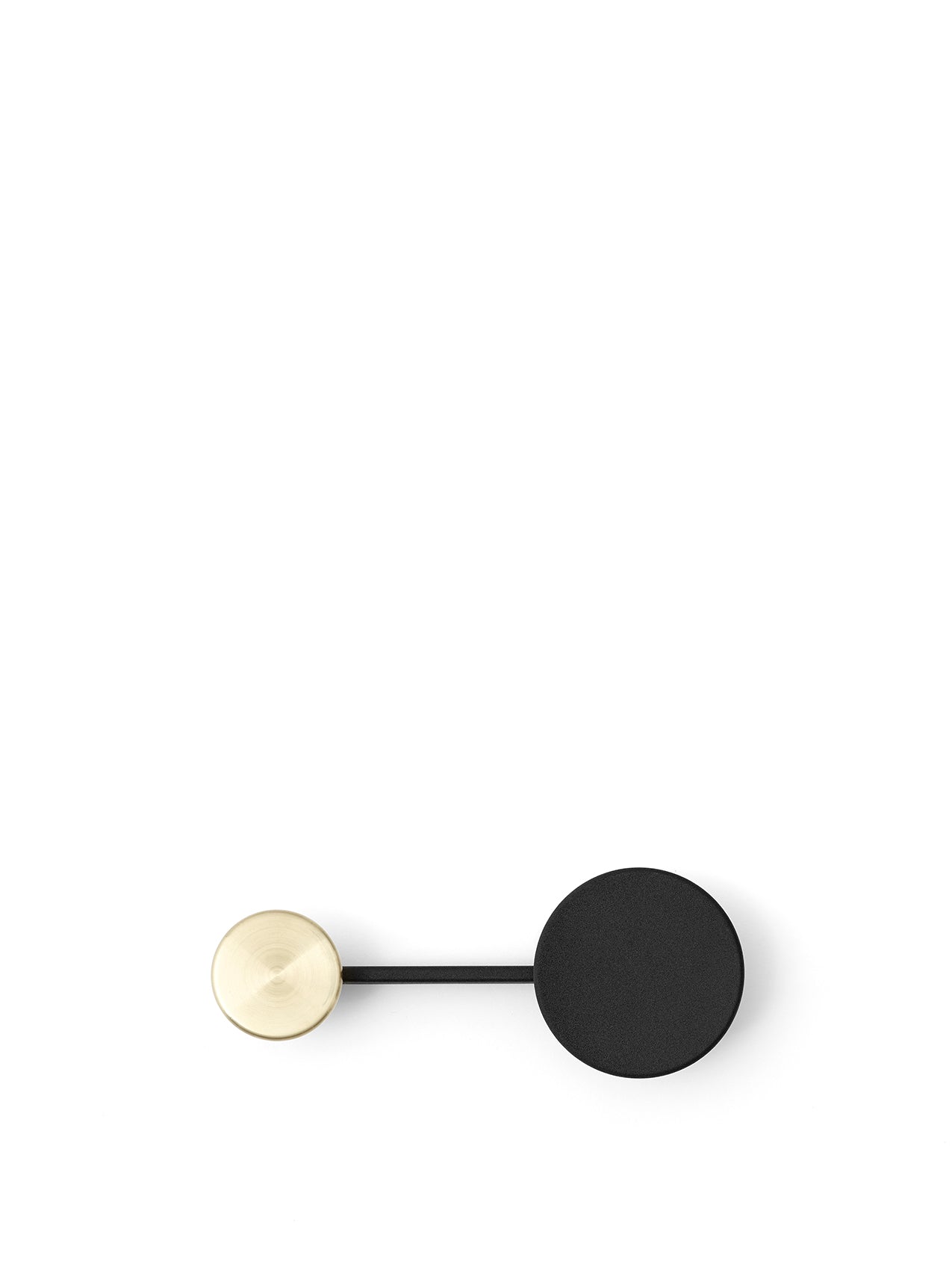 Coat rack, Small, in black-brass designed by Afteroom Studio