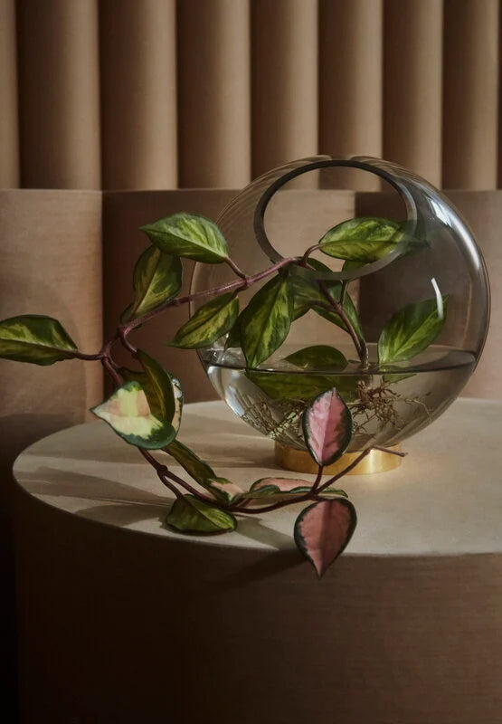 Globe Vase, Large, Green & Gold
