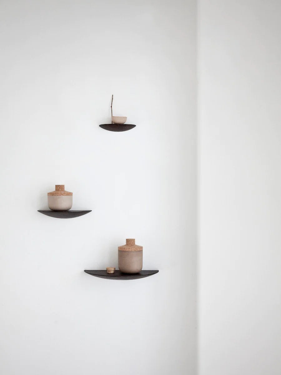Gridy Fungi Shelf, Small, Light Oak